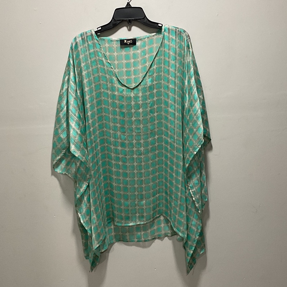 Flowing poncho long top